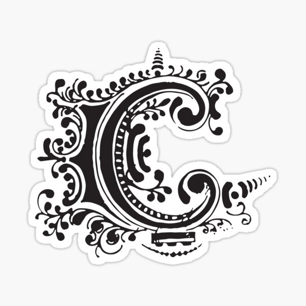 Aperçu de l'œuvre Chiodos Logo Noir Petit C créée et vendue par habeebm.