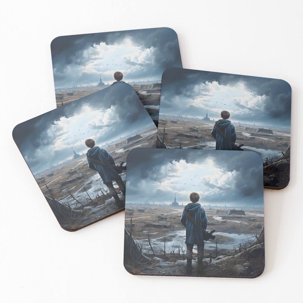 Item preview, Coasters (Set of 4) designed and sold by FarOutTees.