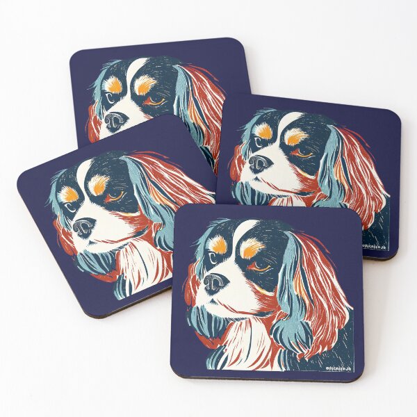 Item preview, King Charles Cavalier Spaniel Painting designed and sold by FunnehGacha.