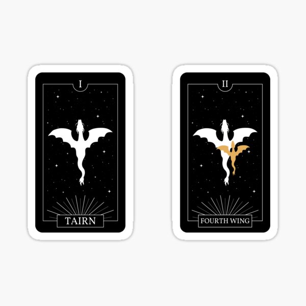 Aperçu de l'œuvre fourth wing tarot card pack tairn and andarna créée et vendue par catdiasart.