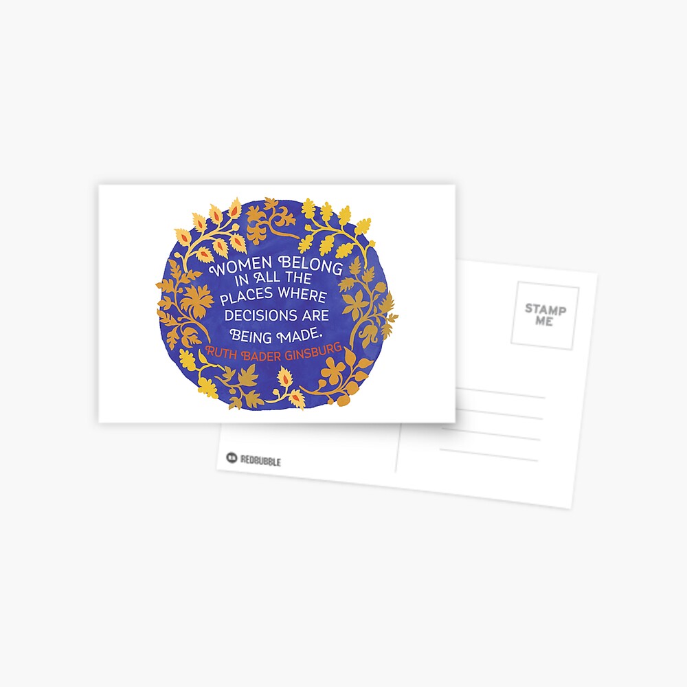Vista previa del artículo con la obra «Postal», diseñado y vendido por fabfeminist.