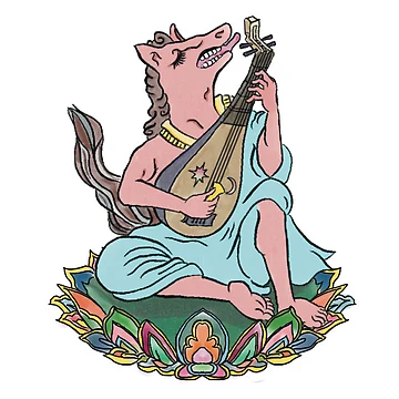 Artwork thumbnail, Peaceful horse by UkiyoeTierMusik