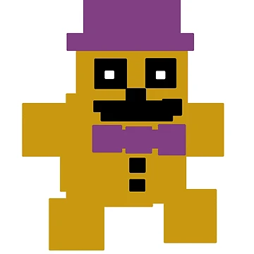Imagen de la obra FNAF Psychic Friend Fredbear de 8 bits de mattwilldo