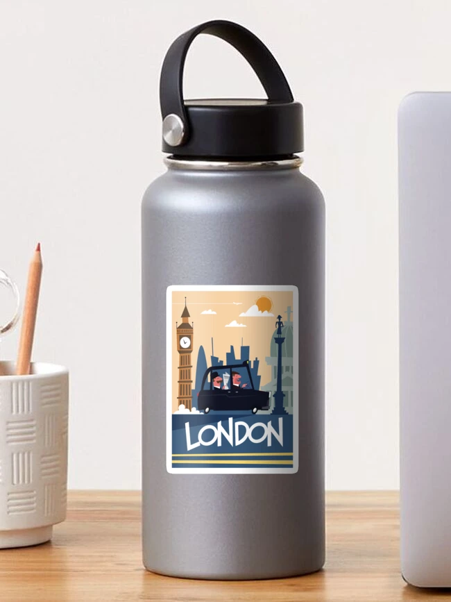 Thumbnail 1 of 3, Sticker, London Travel poster designed and sold by Gary Godel.