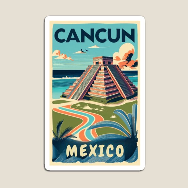 Artikelvorschau, Ein Vintage-Reiseplakat von Cancun - Mexiko entworfen und verkauft von GoodOldVintage.