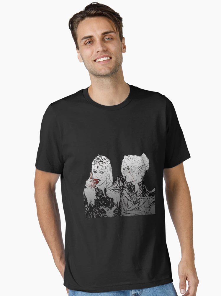 Thumbnail 2 of 7, Essential T-Shirt, Minthara - Baldurs Gate 3 sketch designed and sold by GregoryMendoza.