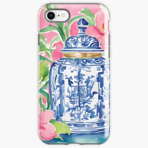 Item preview, Tarro chinoiserie y lirios rosas. designed and sold by SophieClimaArt.