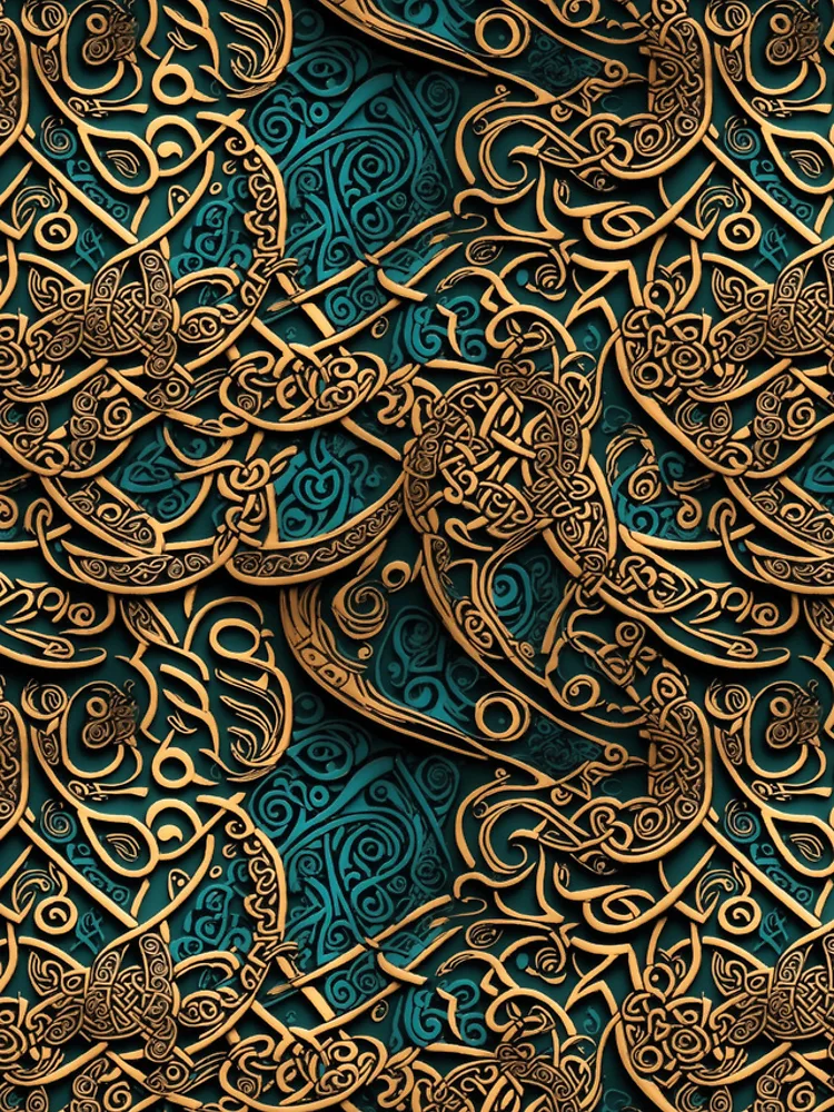 Thumbnail 4 of 4, iPhone Case, Celtic Knot Pattern designed and sold by Imaginaria Inkworks.