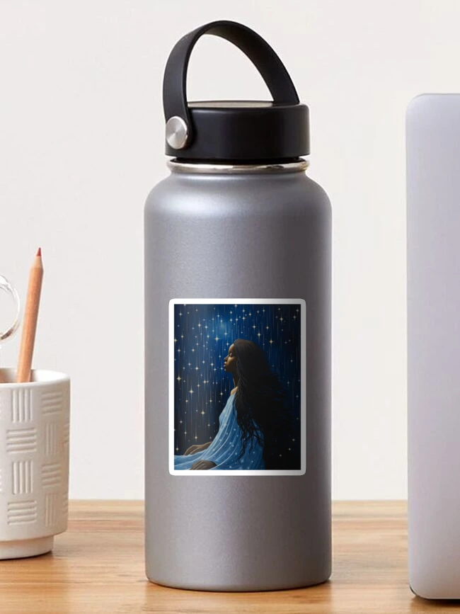 Thumbnail 1 of 3, Sticker, Meditative Sky designed and sold by AffirmDSG.