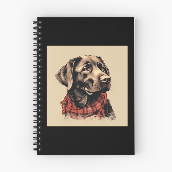 Item preview, Chocolate Labrador Christmas Plaid Watercolor designed and sold by rafaeltto.