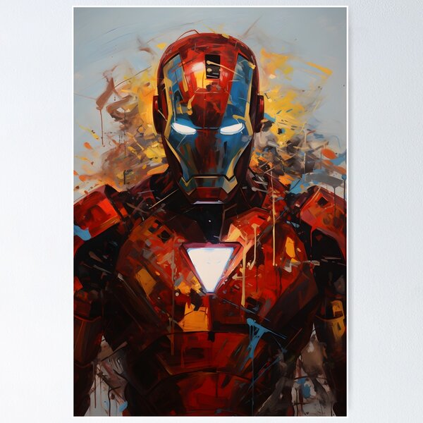 Aperçu de l'œuvre Peinture d'Iron-Man créée et vendue par Charlotte Hawkins.