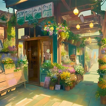 Artwork thumbnail, Whimsical Blooms by BlareBlare