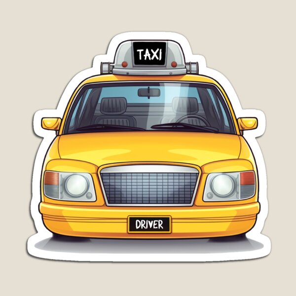 Aperçu de l'œuvre Chauffeur de taxi jaune créée et vendue par 4TeeToo.