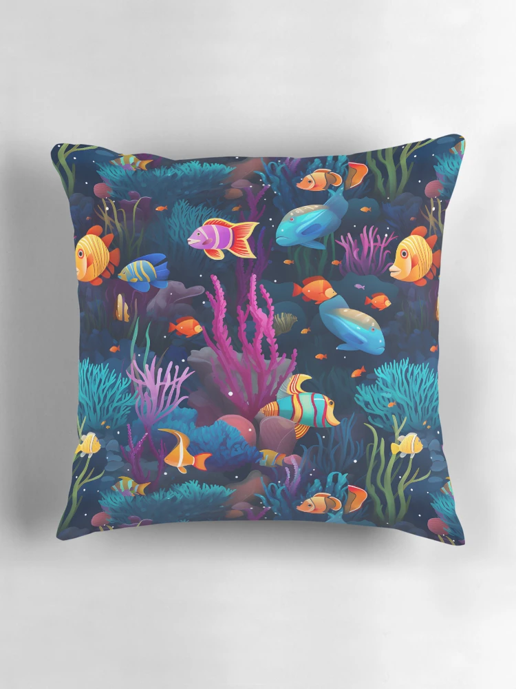 Thumbnail 3 of 4, Pillow, Underwater Adventure designed and sold by Meily2566.