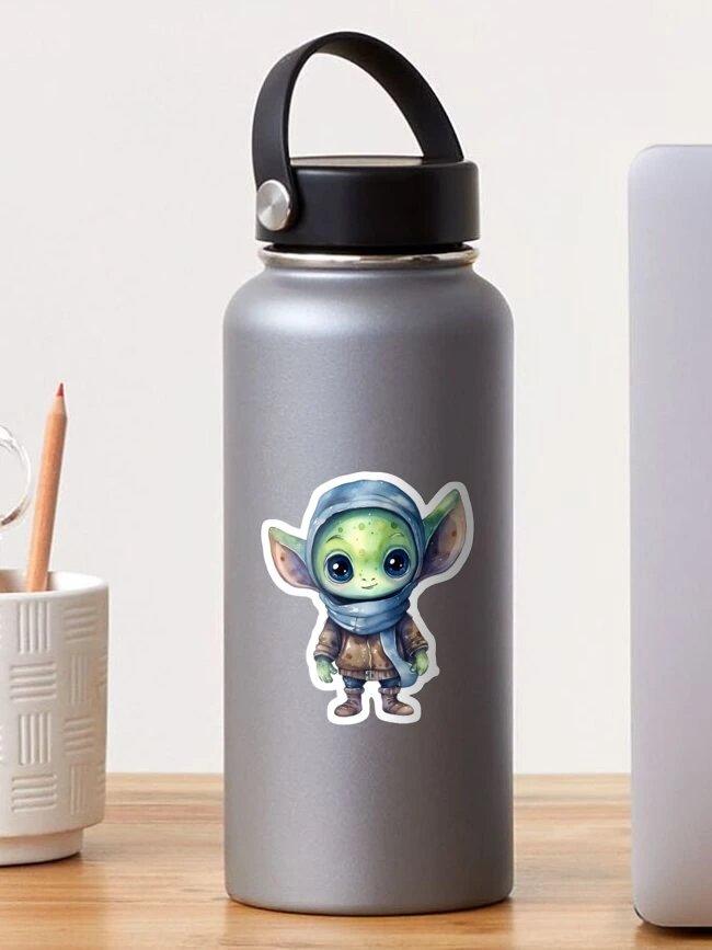 Thumbnail 1 of 3, Sticker, Cute Alien Sticker designed and sold by SamDoesDesign.