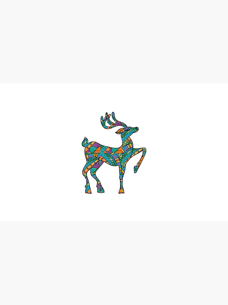 Thumbnail 4 of 4, Coffee Mug, colorful reindeer designed and sold by yaZzaboy.