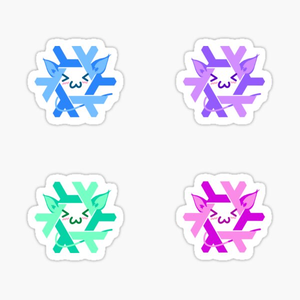 Item preview, Logotipo de NixOS Kawaii Neko ~ Paquete de Linux designed and sold by internet-joshi.