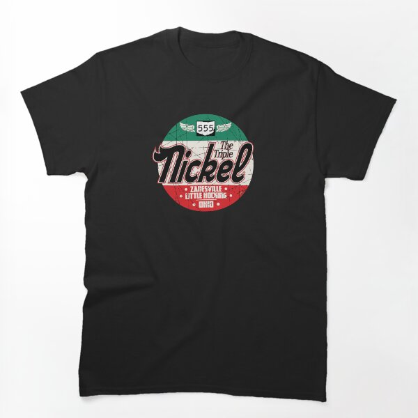 Artikelvorschau, Das Triple Nickel Highway Ohio 555 Motorradaufkleber-T-Shirt 01 entworfen und verkauft von OuterShellUK.