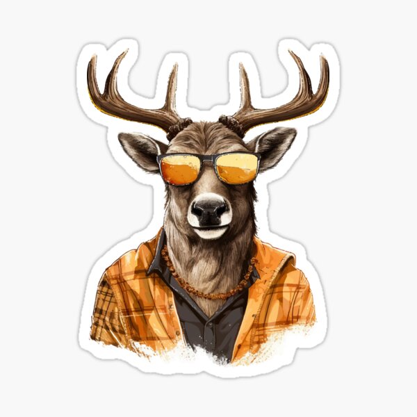 Artikelvorschau, Cooler Hirsch mit Sonnenbrille Oktoberfest entworfen und verkauft von Andrea-Design.