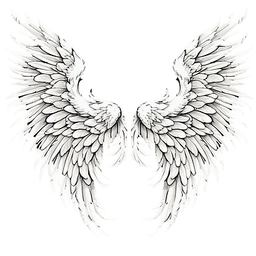 Artwork thumbnail, Angel Wings by PrintFusionTees