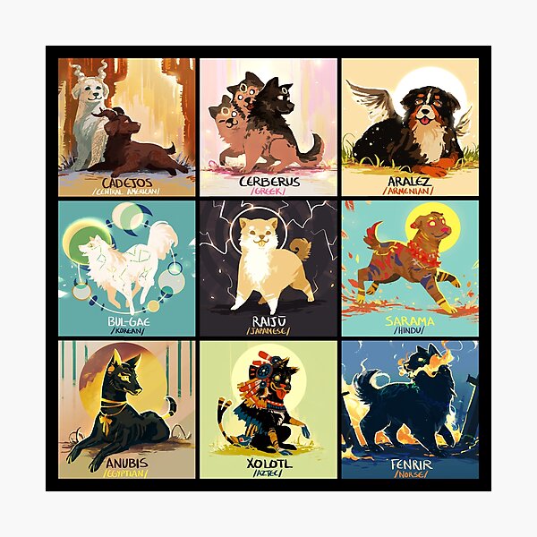 Aperçu de l'œuvre Mytho doggos # 2 créée et vendue par erinyedust.
