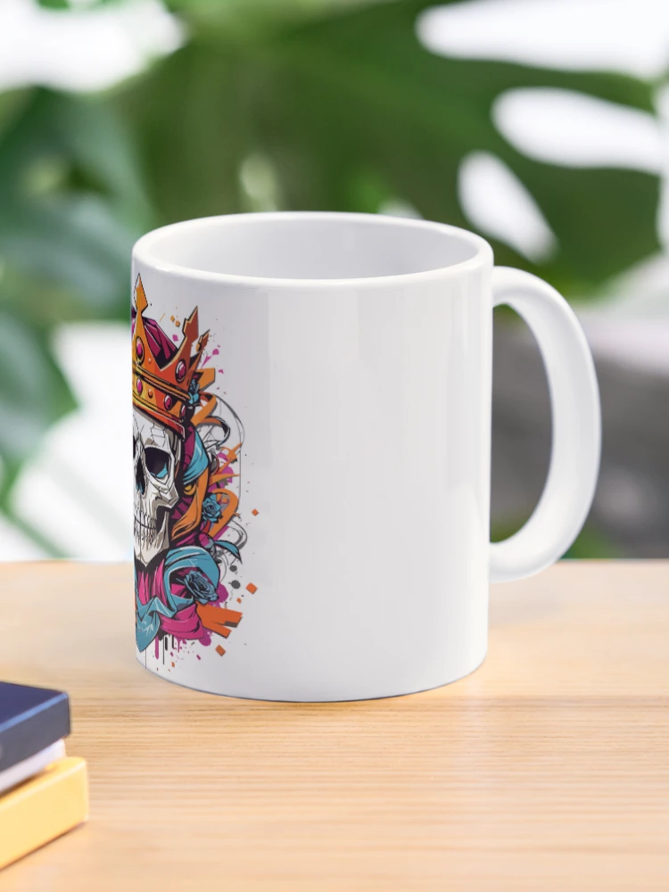 Thumbnail 1 of 6, Coffee Mug, Royal Crowned Skull Art designed and sold by popflix.