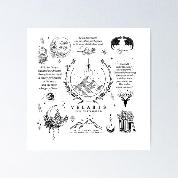 Item preview, SJM Graphics,Sarah J Maas, Velaris Art, Acotar designed and sold by iPrintastyCo.