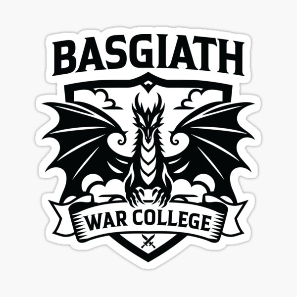 Aperçu de l'œuvre Insigne de l'écusson de l'école du Basgiath War College, Quatrième Aile créée et vendue par treewitheyes.
