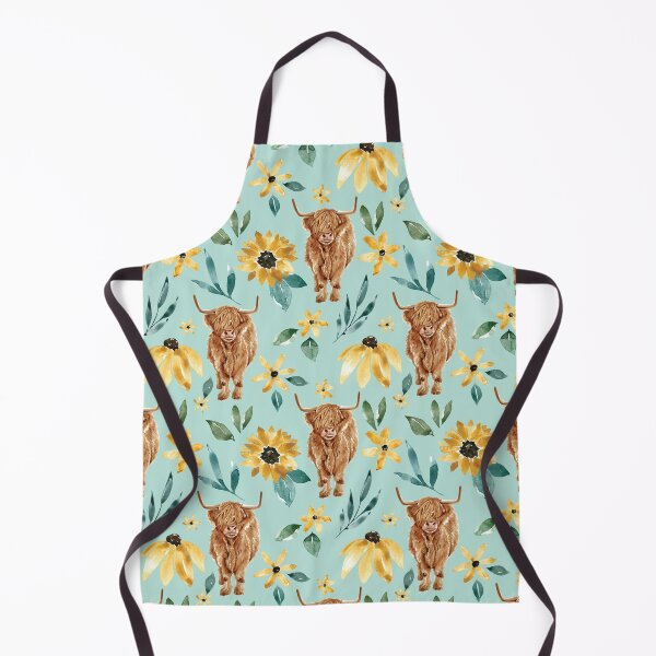 Item preview, Highland Cow and Sunflowers designed and sold by cateandrainn.