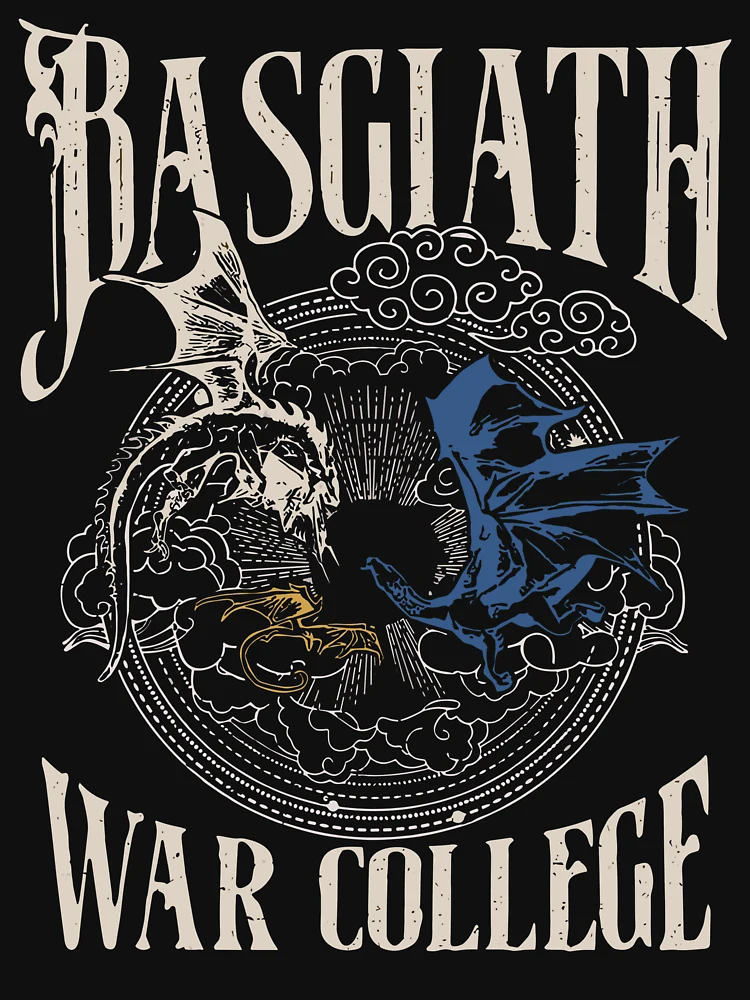 Aperçu 7 sur 7. T-shirt essentiel avec l'œuvre Collège de guerre de Basgiath, quatrième aile d'époque créée et vendue par JoeHamiltona.