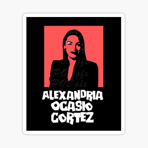 Aperçu de l'œuvre Alexandrie Ocasio Cortez créée et vendue par Flirt-Teez.
