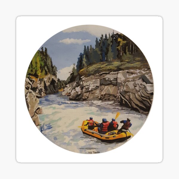 Aperçu de l'œuvre Rafting en eau vive créée et vendue par shawn tibbitts.