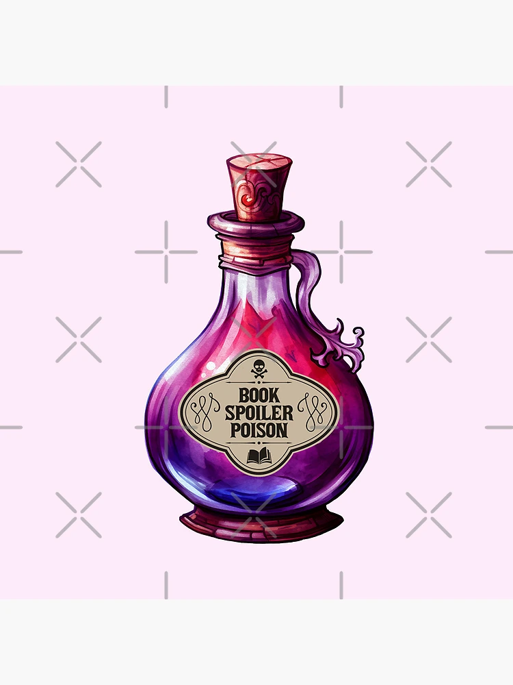 Aperçu 5 sur 5. Bloc acrylique avec l'œuvre Livre Spoiler Poison Potion Cadeau pour votre Spoiler Friend BFF créée et vendue par StickyBook.