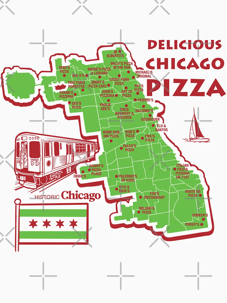 Thumbnail 7 von 7, Classic T-Shirt, Köstliche Chicago-Pizza designt und verkauft von harebrained.