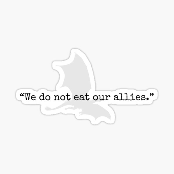 Aperçu de l'œuvre Citation du livre Iron Flame "Nous ne mangeons pas nos alliés." Tain cite la Quatrième Aile créée et vendue par storieswsummer.