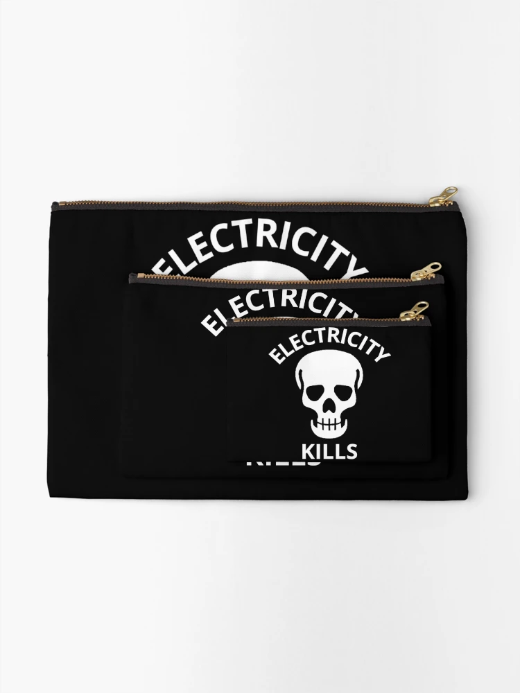 Thumbnail 2 of 4, Zipper Pouch, Electricity Kills designed and sold by NNisu.