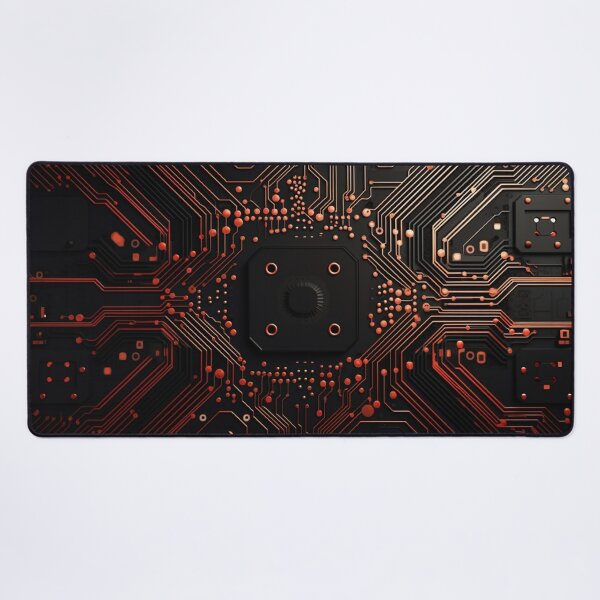 Item preview, Unique XXL Mousepad in CPU Design - Perfect Gift Idea for Computer Nerds designed and sold by MedusaAiArt.