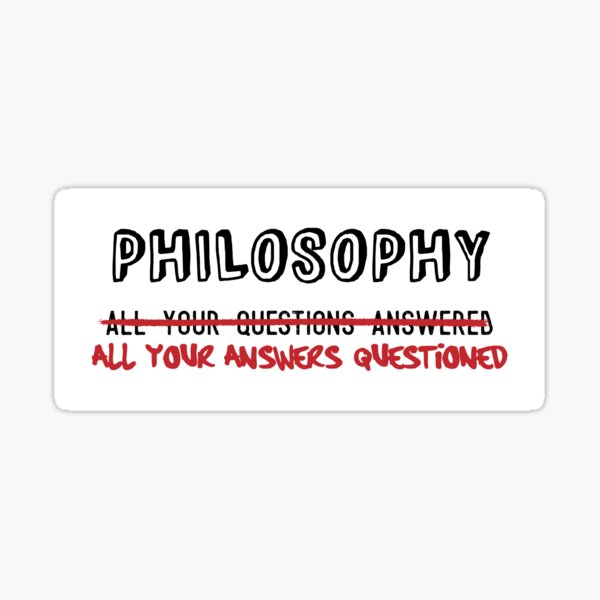 Aperçu de l'œuvre Philosophie: Toutes vos réponses posées créée et vendue par Queerevolt.