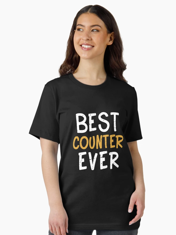 Thumbnail 3 of 7, Essential T-Shirt, Best Counter Ever Slogan designed and sold by SweetClicks123.