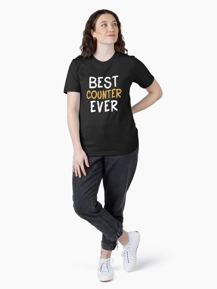 Thumbnail 4 of 7, Essential T-Shirt, Best Counter Ever Slogan designed and sold by SweetClicks123.