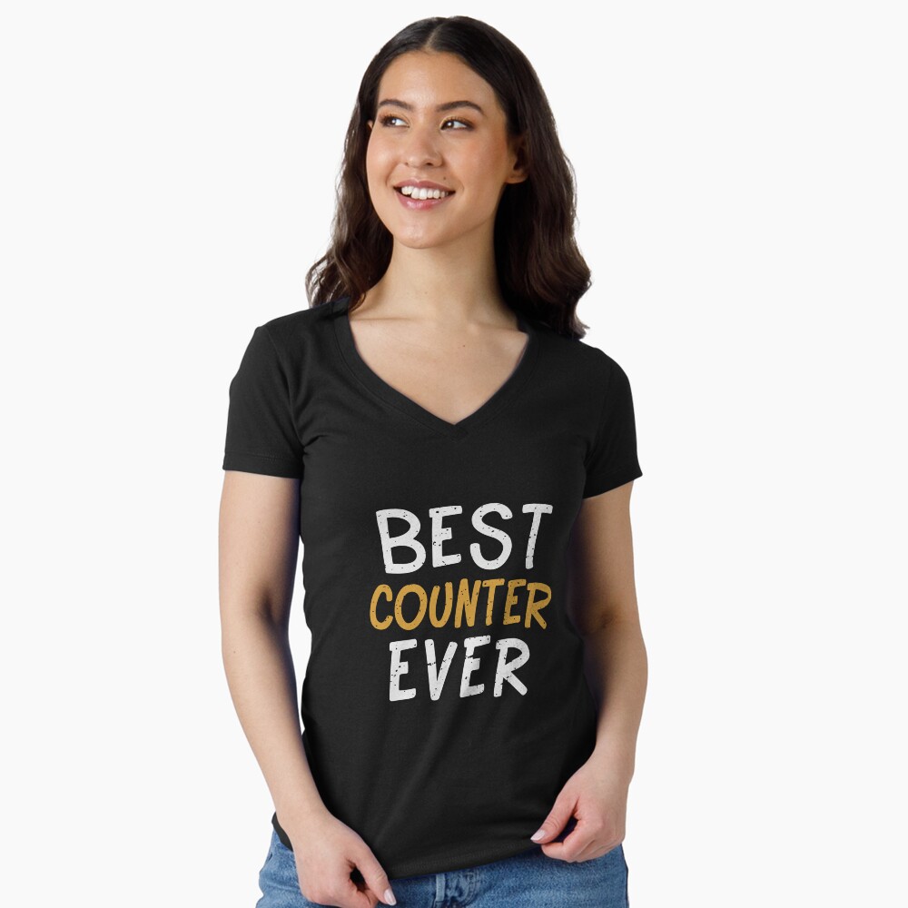 Item preview, Fitted V-Neck T-Shirt designed and sold by SweetClicks123.