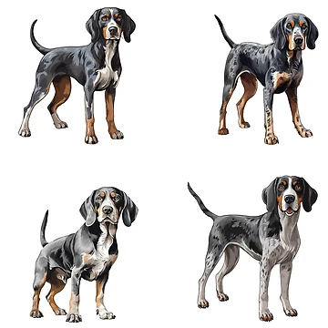 Artwork thumbnail, Bluetick Coonhound Dogs by TheAnimalZ00