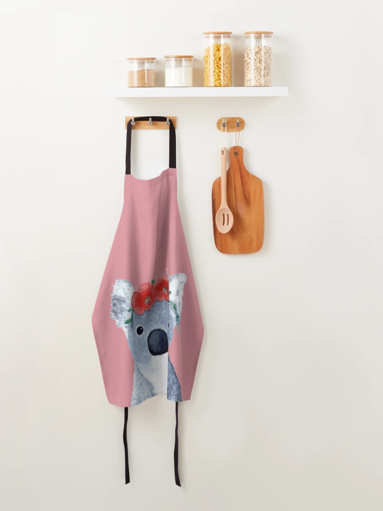 Thumbnail 4 of 6, Apron, Watercolour Koala with crown designed and sold by Artbylees.