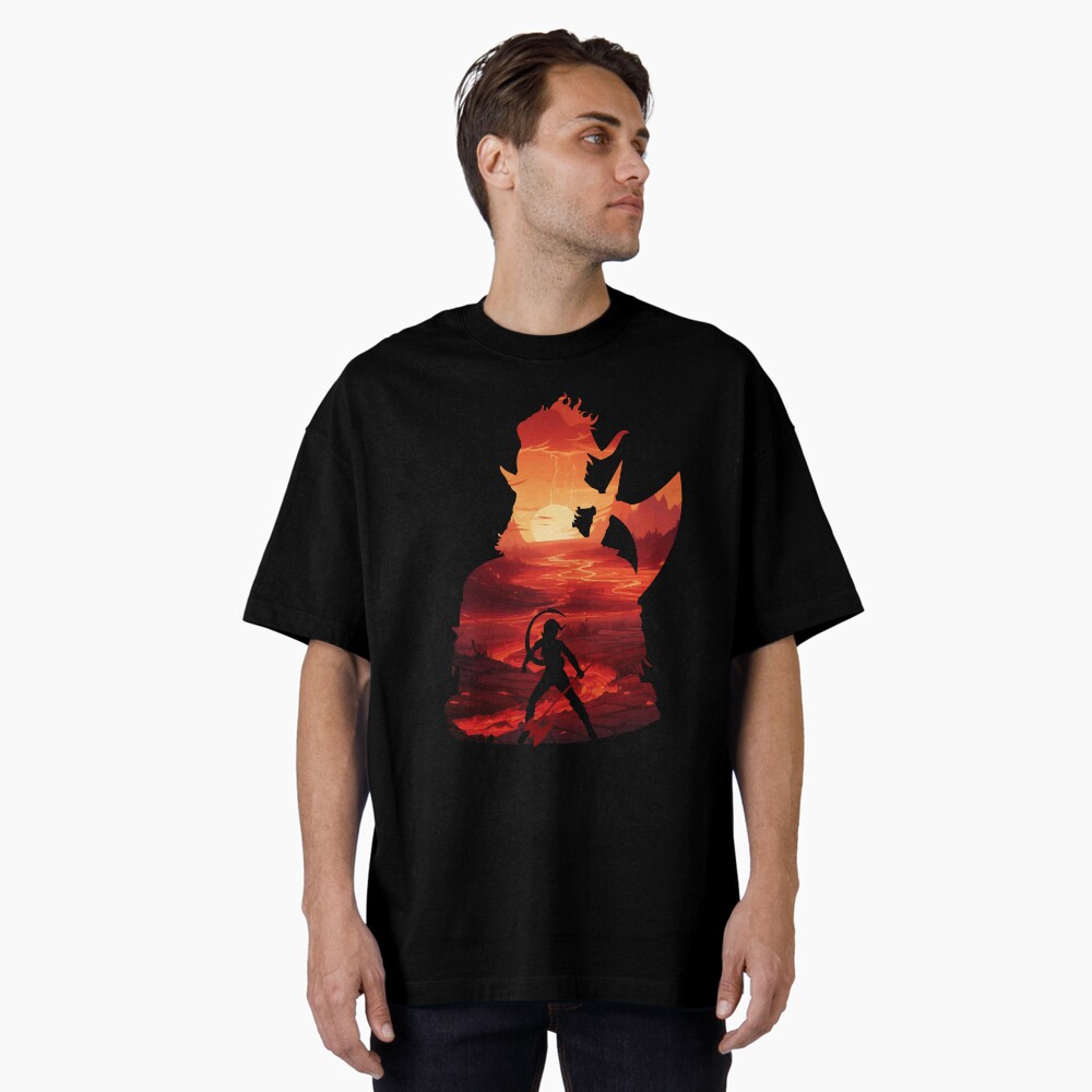 Vista previa del artículo con la obra «Camiseta oversize», diseñado y vendido por MyRetroArt.