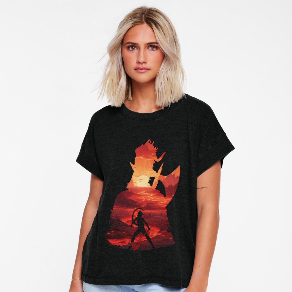 Vista previa del artículo con la obra «Camiseta relajada», diseñado y vendido por MyRetroArt.