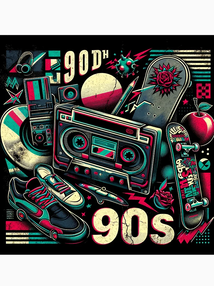 Imagen 7 de 7, Camiseta clásica con la obra Vintage Retro Nostalgia Pattern - Timeless Fashion Print, diseñada y vendida por The-Library.