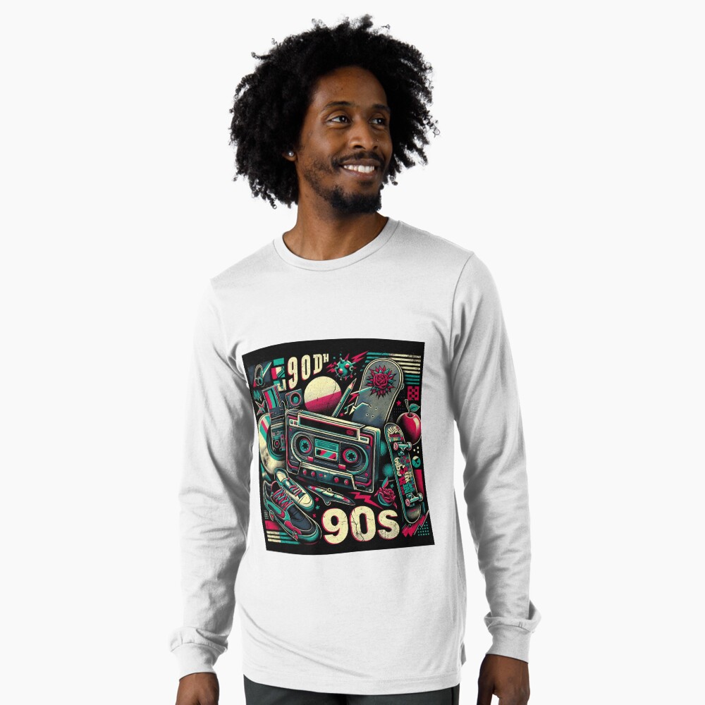 Vista previa del artículo con la obra «Camiseta de manga larga», diseñado y vendido por The-Library.