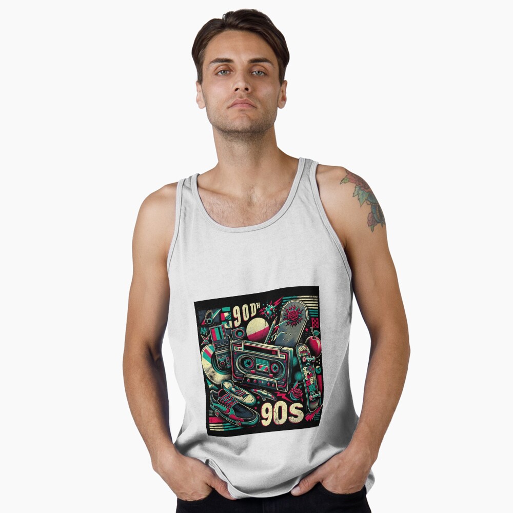 Vista previa del artículo con la obra «Camiseta de tirantes», diseñado y vendido por The-Library.