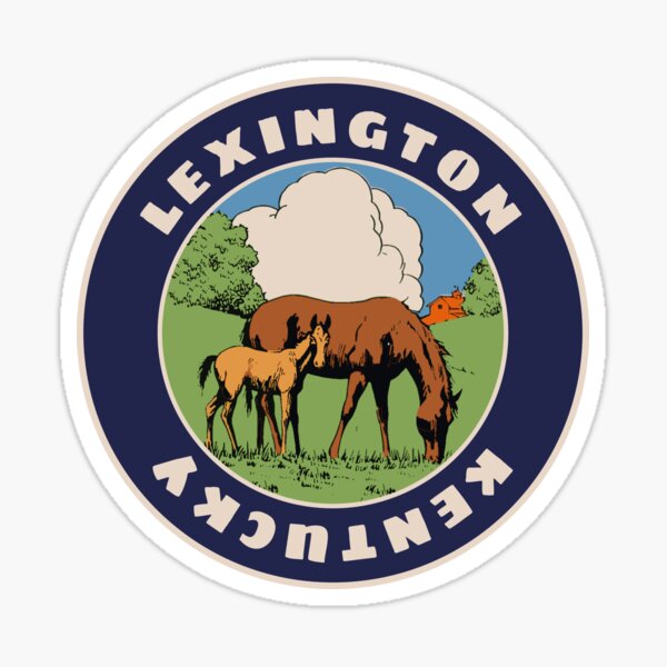 Aperçu de l'œuvre Lexington, style vintage du Kentucky créée et vendue par Decal Mania.