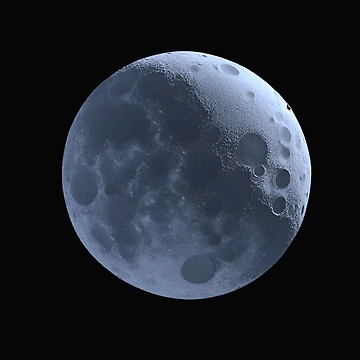 Artwork thumbnail, Moon Mysterious Object above Earth by Aquillashop
